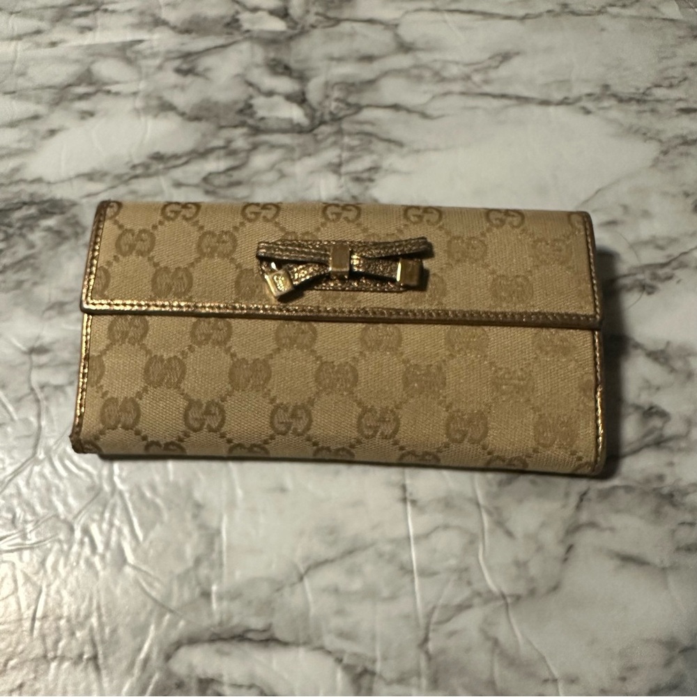 Gucci monogram wallet bifold